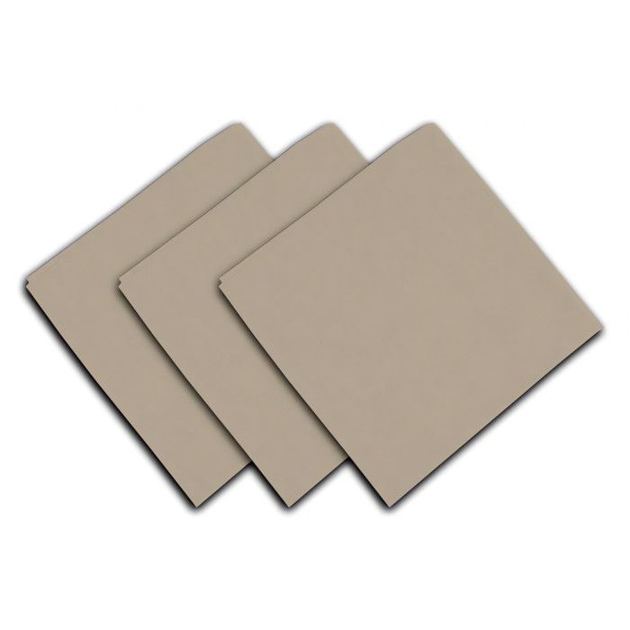 SOLEIL D'OCRE Lot de 3 serviettes de table Panama - 45x45 cm - Beige écru