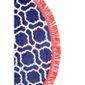 Solillas Géant Rond Serviette De Plage Bleu Et Blanc Avec