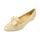 Mocassins femme à bout pointu et noeud bi matière