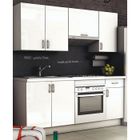 Pack Meuble De Cuisine Complete 180cm Blanc Achat Vente Cuisine