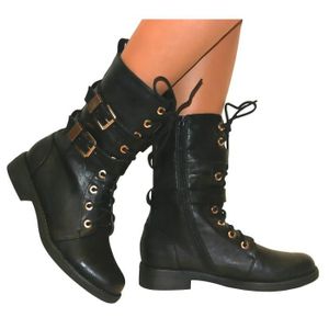 BOTTINE Bottines plates , fermeture Éclair/lacets , style