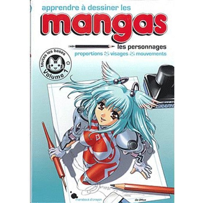 Apprendre à dessiner les mangas Achat / Vente livre Marabout Marabout Parution 02/06/2010 pas
