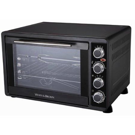 WHITE & BROWN MF 344-Mini four-34 L-1500 W-Voûte sole ou convection-Rotissoire et chaleur tournante-Noir