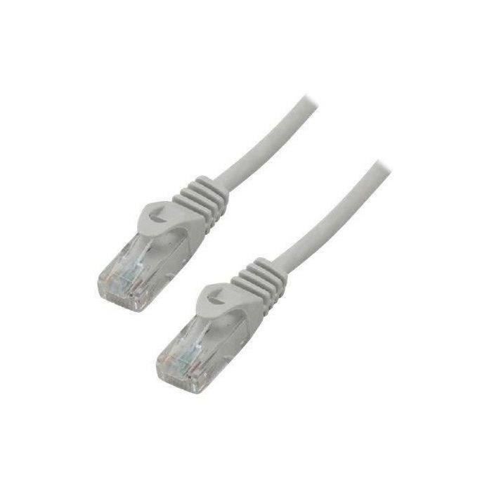 MCL SAMAR Cordon de raccordement - RJ-45 (M) pour RJ-45 (M) - 10 m - UTP - CAT 6 - Gris