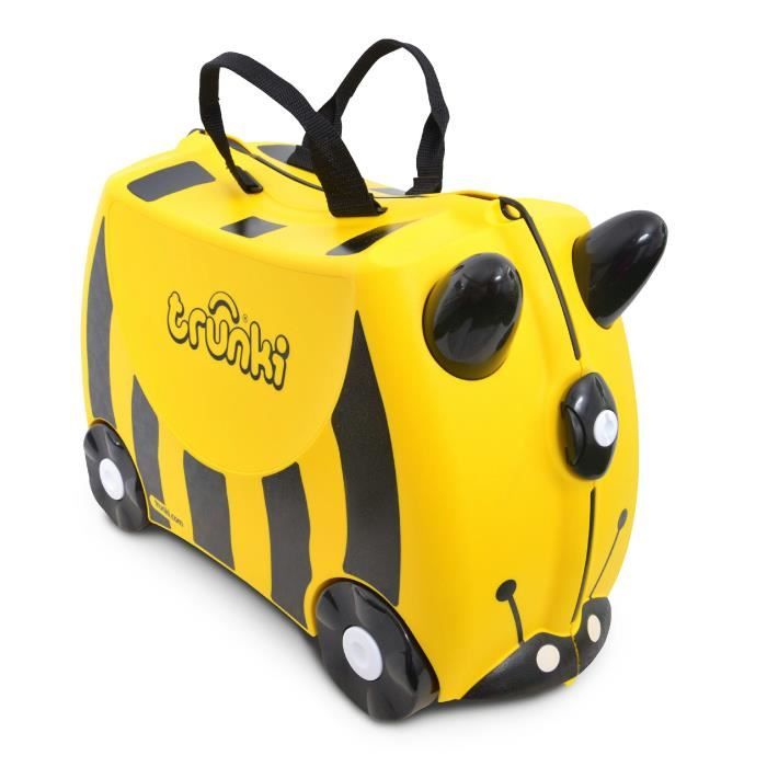 TRUNKI Valise Porteur à roulettes pour enfants - Abeille Bernard