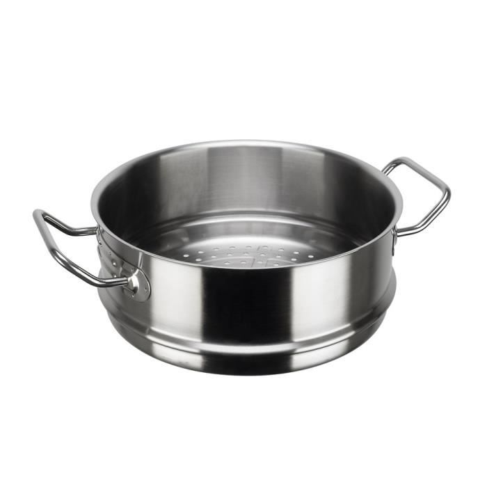 INOXIBAR Panier de cuisson à vapeur Ligne Professionnelle en inox - Ø 28 cm - Gris