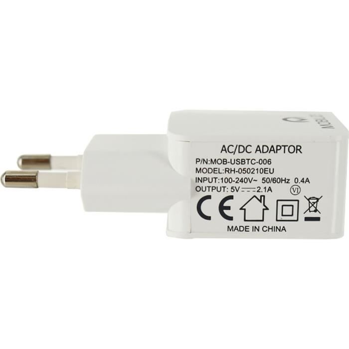 MOBILIZE Adaptateur secteur universel - 5 VDC