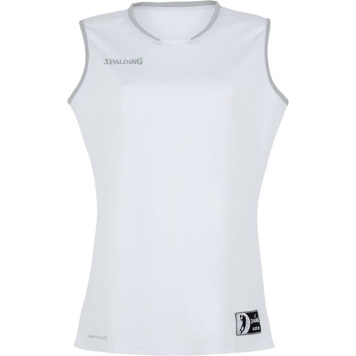 SPALDING Move Tank Maillot femme - Blanc/Gris Argent