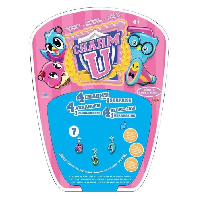 SPLASH TOYS Charm U Blister 4 Charm'S + Bracelet