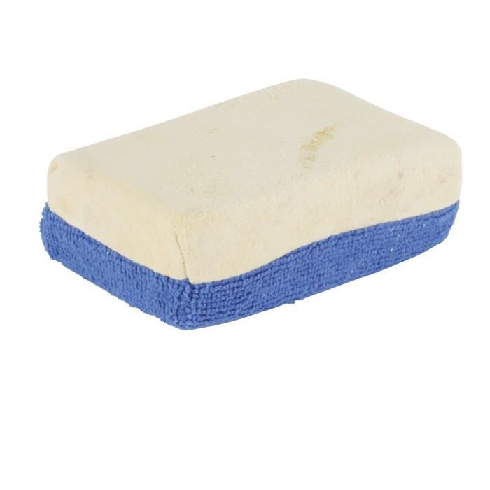 TURBOCAR Eponge microfibre et chamois synthétique - 4 x 8 x 12 cm
