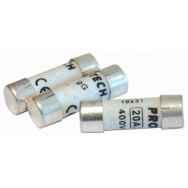 VOLTMAN Pack 3 Fusibles avec voyant de fusion 10,3 x 31,5 mm - 20 A - 400V