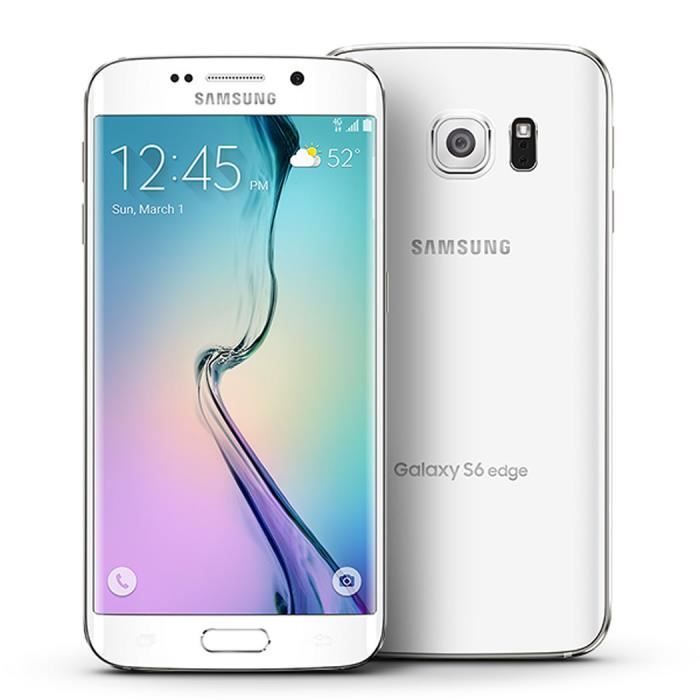 smartphone samsung galaxy s6 edge blanc achat smartphone smartphone samsung galaxy s6 edge blanc achat smartphone