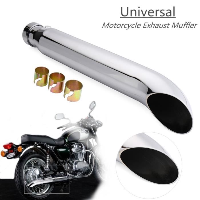 NEUFU 1x Cafe Racer Tuyau d échappement de Moto Universel