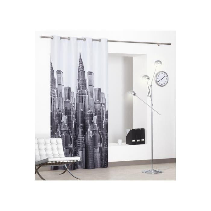 rideau occultant new york city noir blanc photoprint rideau occultant new york city noir blanc photoprint