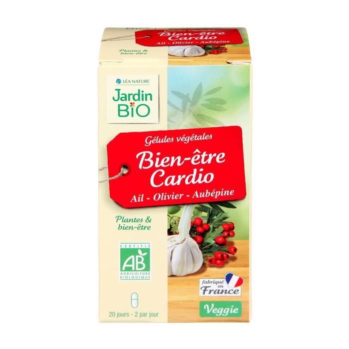 JARDIN BIO 40 gélules végétales bien-être cardio - Bio - 20 g