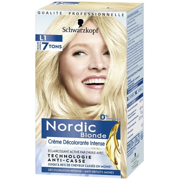 SCHWARZKOPF Coloration Permanente Nordic Creme Decolorante Intense L1 Blonde