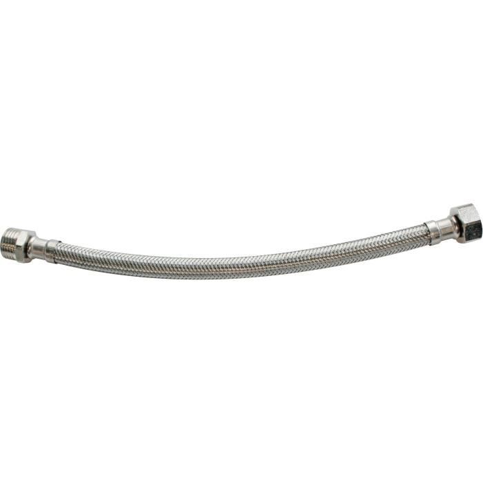 SOMATHERM Flexible Sanitaire - Inox ACS DN8 - Débit Standard - L 30cm - Mâle - Droit 1/2\