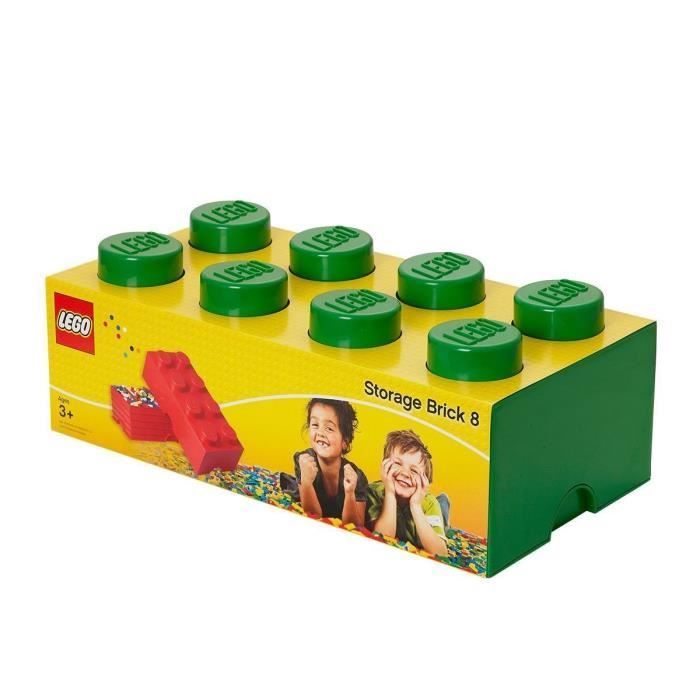 Boite de rangement LEGO Storage - 8 plots Vert … - Achat ...