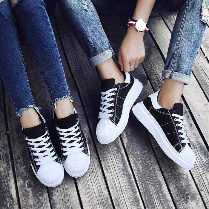 Espadrille beige Plus Confortable Taille Slip Ms Sneakers rouge Femme Moccasins Cool De bleu Couleur on Respirant Grande Chaussures Noir rqUrzwAg