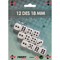 DÉS - JEU DE DÉS Blister 12 Dès De Jeu 18 Mm DÉS - JEU DE DÉS Blister 12 Dès De Jeu 18 Mm