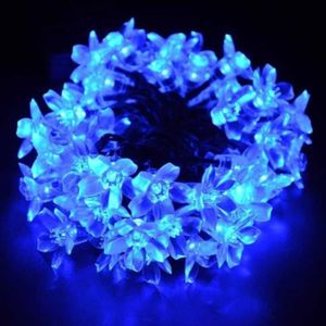 LAMPE DE JARDIN 7M Guirlande Solaire Lumineuse 50 Fleurs LED Décor
