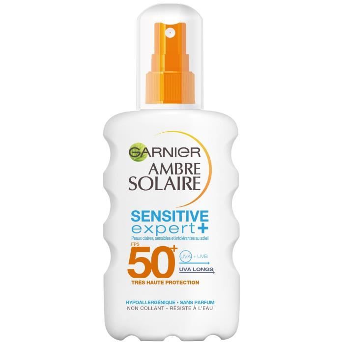 GARNIER Ambre Solaire Spray Sensitive Expert+ - FPS 50+ - 200 ml