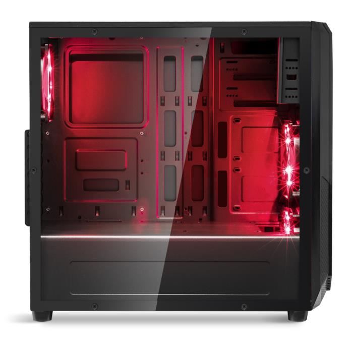 PC Gamer Leds Rouge 4 x 3.1 Ghz -1000 go - DDR41