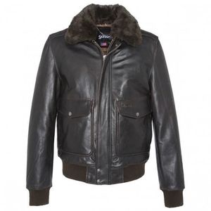 Vente – Cuir Schott Achat Lc5331x Blouson Marron Homme gb7Yfy6