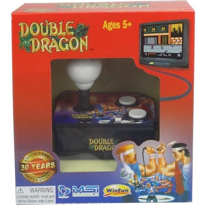 Console avec jeu vidéo intégré Double Dragon TV Arcade Plug & Play