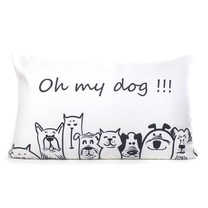 ANDORA Coussin déhoussable Isidor - 30x50 cm