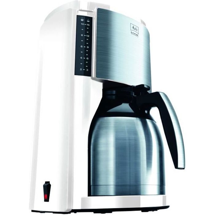MELITTA M661 Cafetière filtre avec verseuse isotherme Look Therm Selection - Blanc
