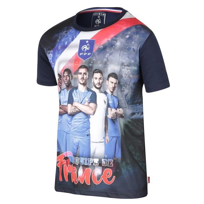 Felpa Nazionale Francese Di Calcio FFF - Collezione Ufficiale, Cotone, Taglie Uomo E Bambino
