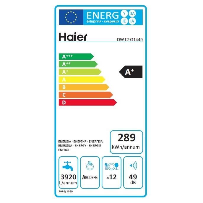  DW12-G1449 Lave-vaisselle - pose libre - 12 couverts1