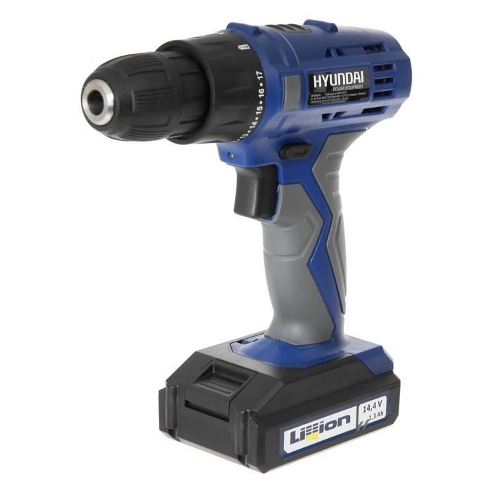 HYUNDAI Perceuse sans fil 14,4 V avec batterie Li-Ion
