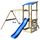 Aire de jeu, échelle, toboggan, balançoires Bois 2