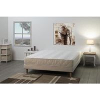 ENSEMBLE LITERIE LANGUEDOC Ensemble matelas + sommier 160x200cm 18c ENSEMBLE LITERIE LANGUEDOC Ensemble matelas + sommier 160x200cm 18c