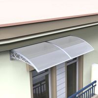 MARQUISE - AUVENT 100X300cm Auvent - Marquise de porte en polycarbon MARQUISE - AUVENT 100X300cm Auvent - Marquise de porte en polycarbon