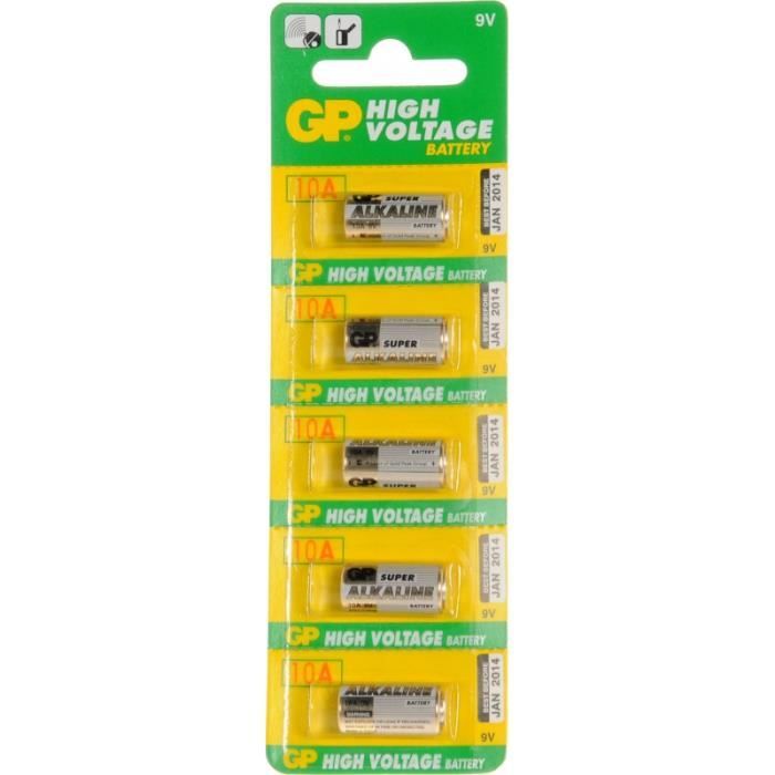 GPBM Carte de 5 piles Alcaline 10A