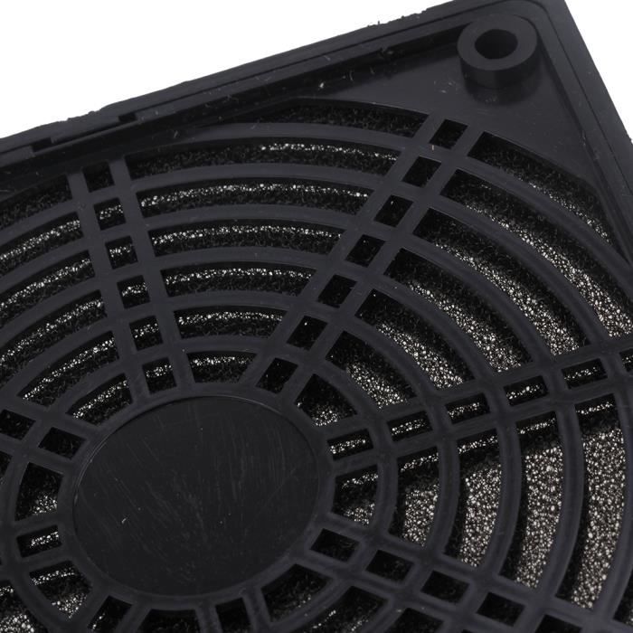 5 x PC noir, couvercle du filtre anti-poussière3
