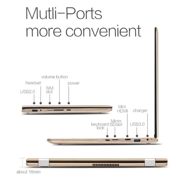 Ordinateur Portable Windows PC 13,3 pouces 8 Go3