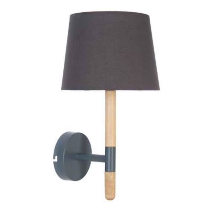 Applique Murale Design Heva 38cm Gris Achat Vente Applique