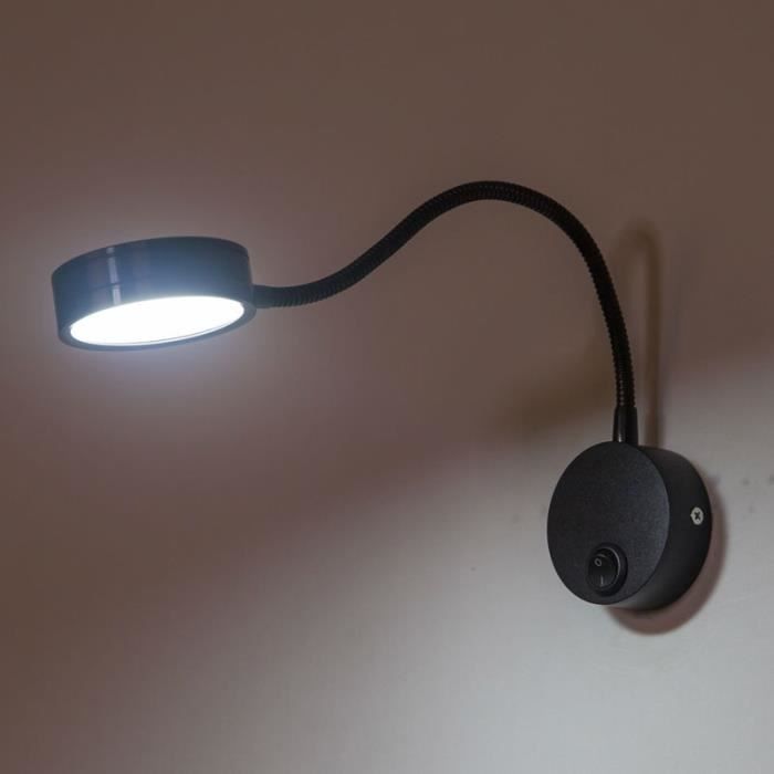 Interrupteur 5w Chevet Chambre Lampe Lecture Mur Led Froid Direction Blanc Miroir Lumière Lampes Réglable Avec Corridor De Bouton 31clKJTF