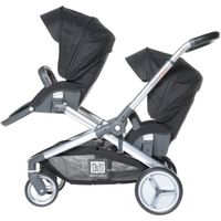 POUSSETTE RED CASTLE Poussette Double Evolutwin Noir POUSSETTE RED CASTLE Poussette Double Evolutwin Noir