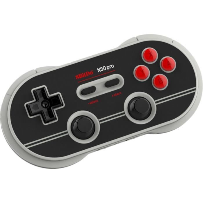 Manette Gamepad bluetooth gris/noir 8Bitdo N30 Pro2 pour Switch