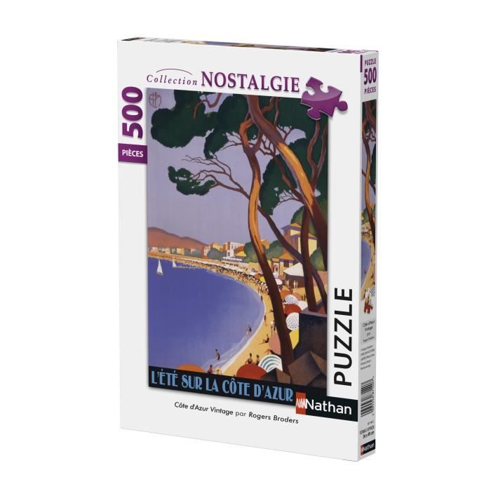 Puzzle 500 pcs Côte d'Azur Vintage