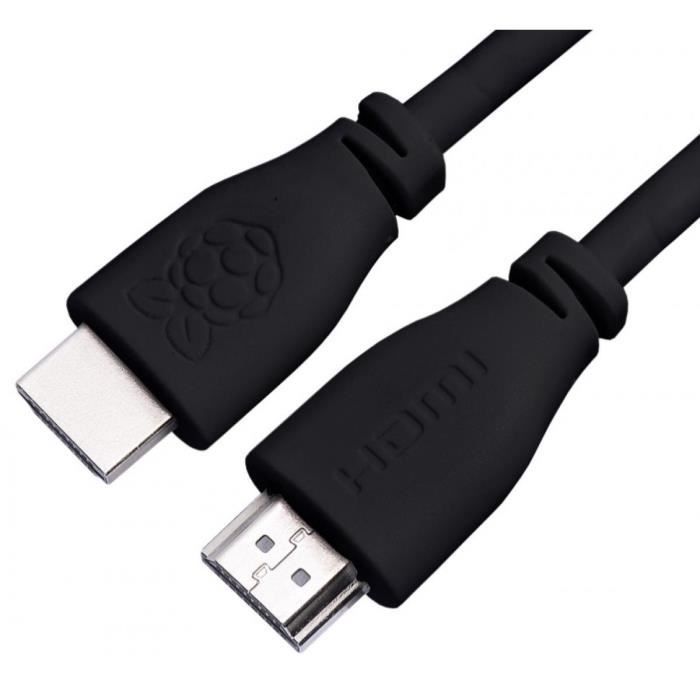 RASPBERRY PI Adaptateur HDMI - 1m - Noir