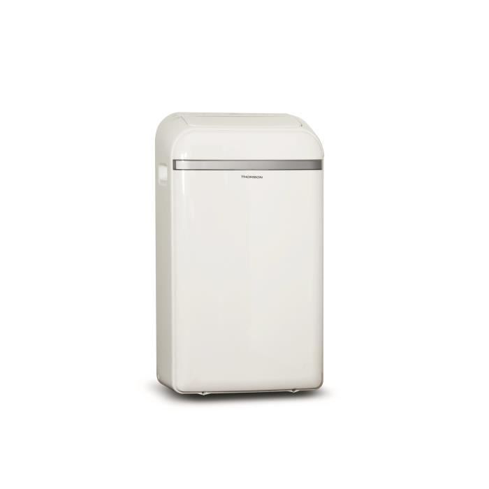THOMSON 12000 btu Climatiseur mobile électronique reversible - Programmable - 3 vitesses - Blanc