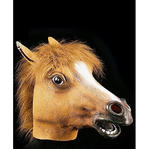 ACCESSOIRE DÉGUISEMENT Masque de cheval , Adulte , Taille Unique , Hallow