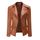 Perfecto femme col revers PU Kaki