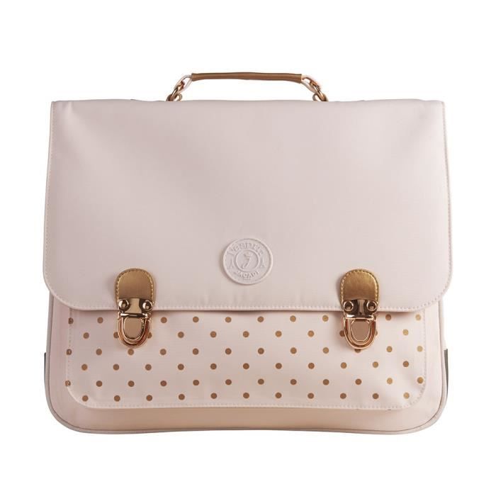 JACADI Cartable - 1 Compartiment - Primaire - 35 cm - Rose - Enfant fille
